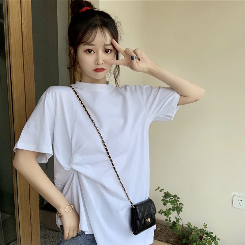 Áo Thun Tay Ngắn Dáng Rộng In Chữ kinked Đơn Giản Thời Trang Cho Nữ