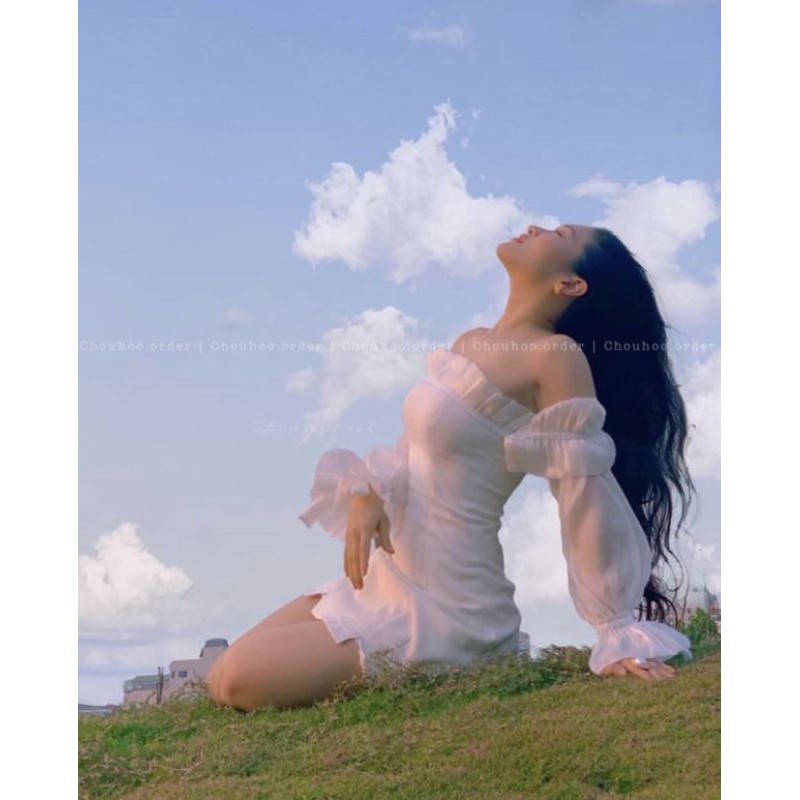 - (MUA Ở GIỎ LIVE ĐỂ ÁP MÃ) Quà tặng sinh nhật,bạn gái,cho nữ,tết Đầm body trễ vai xẻ đùi