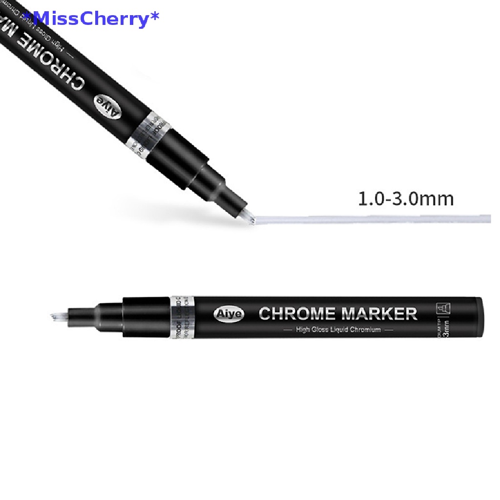 1 Bút Đánh Dấu Tráng Gương Kim Loại Mạ Chrome 0.7-3 MM Mới