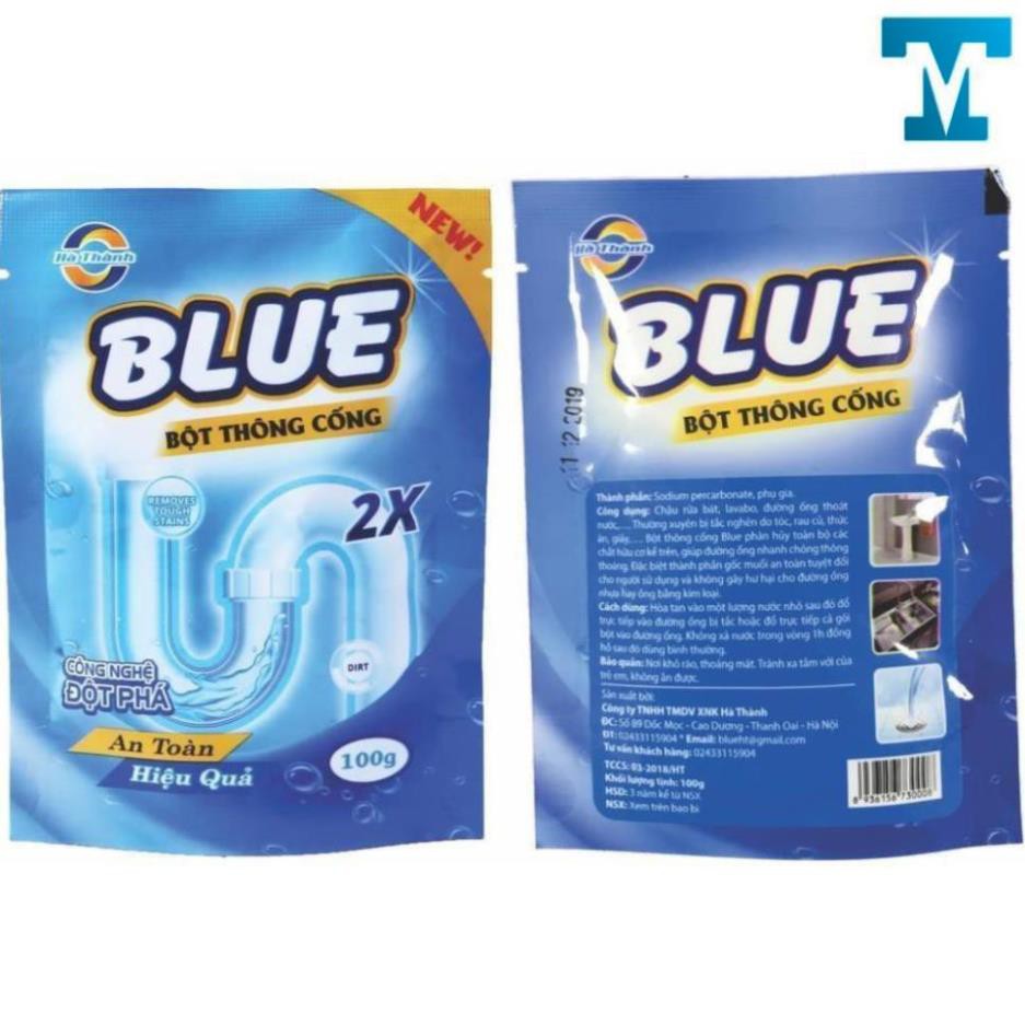 Bột Thông Tắc Cống Bồn Cầu Bồn Rửa Mặt Đường Ống Blue – UniMal