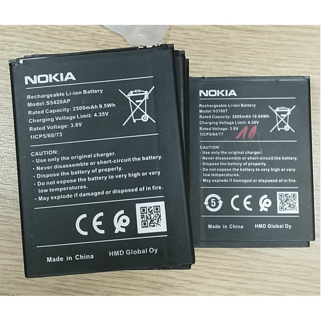 Pin Nokia C2 V3760T - 2800mAh Original Battery kích thước 416380