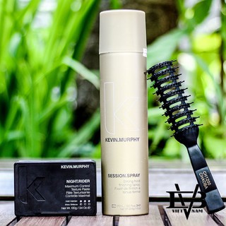 Sáp vuốt tóc kevin murphy night rider 100g usa +gôm xịt tóc kevin murphy session spray +tặng lược tạo kiểu