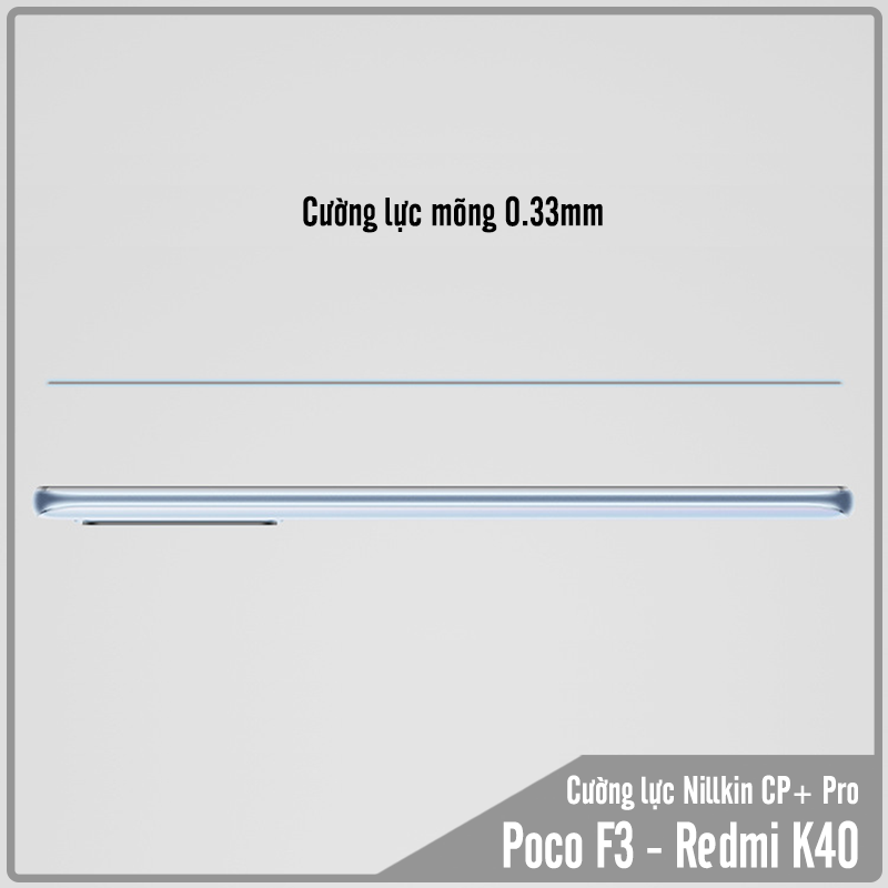 Kính cường lực Nillkin CP+ PRO cho Xiaomi Poco F3 - Redmi K40 FULL viền đen - Hàng Nhập Khẩu