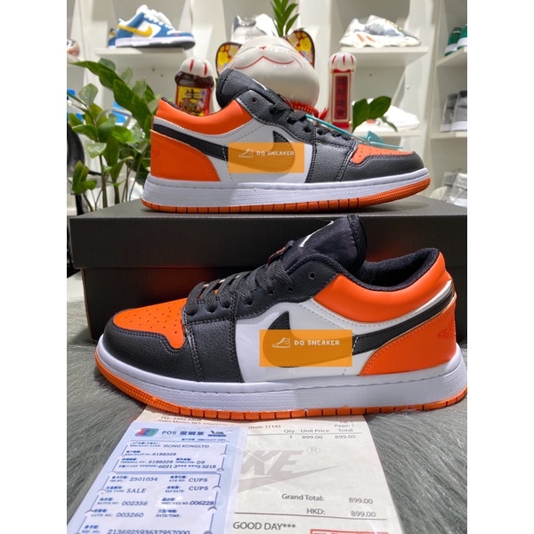 [Full Box+Ảnh Thật] Giày Thể Thao Sneaker  Jordan 1 Cam Đen