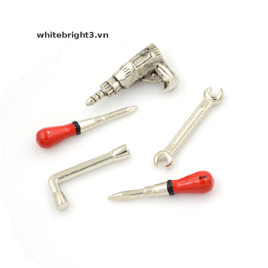 Set 5 Dụng Cụ Đồ Chơi Bằng Kim Loại 1: 12 Trang Trí Nhà Búp Bê