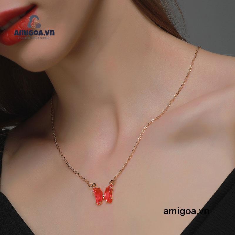 ✨✨vòng cổ Mạ Vàng Mặt Hình Bướm Phong Cách Hàn Quốc