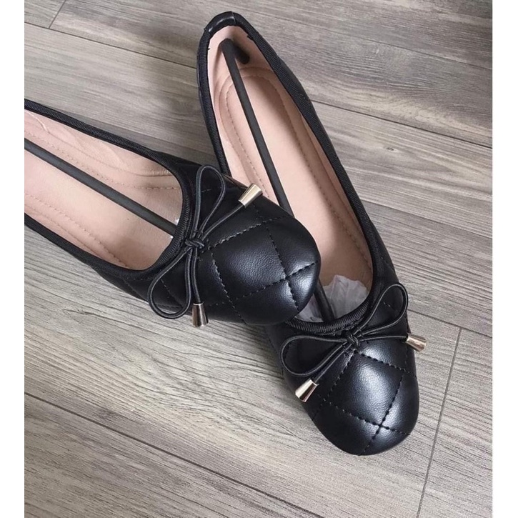 SHEIN - GIÀY BỆT NƠ TRẦN TRÁM