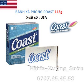 Bánh xà bông cục Coast 113g mỹ LỐC 8 CỤC