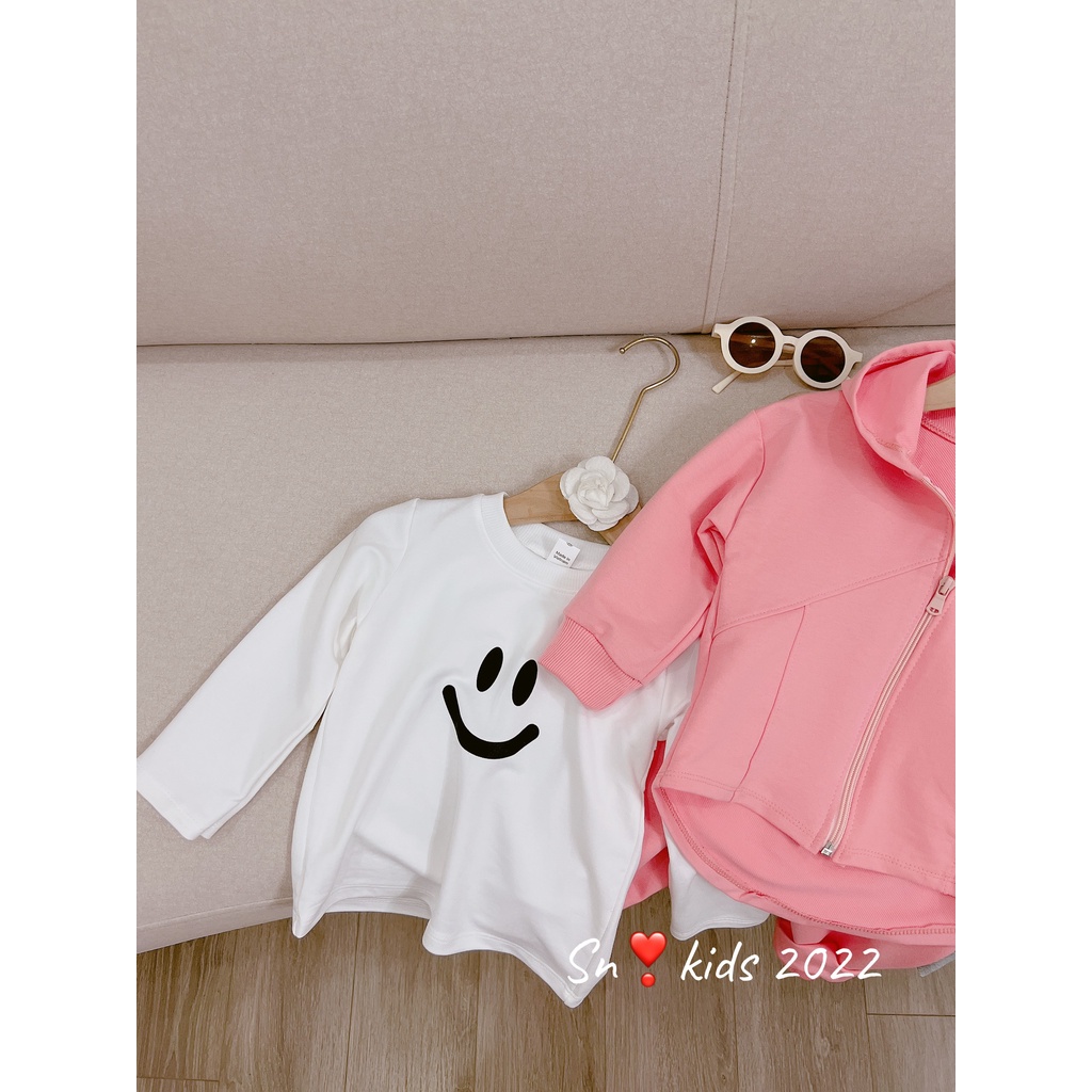 Quần áo thu đông bé gái, set 3ct: bộ quần áo khóa mũ đuôi tôm và áo cotton dài tay, quần bổ túi thật cho bé