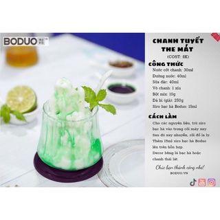siro boduo bạc hà 2lit