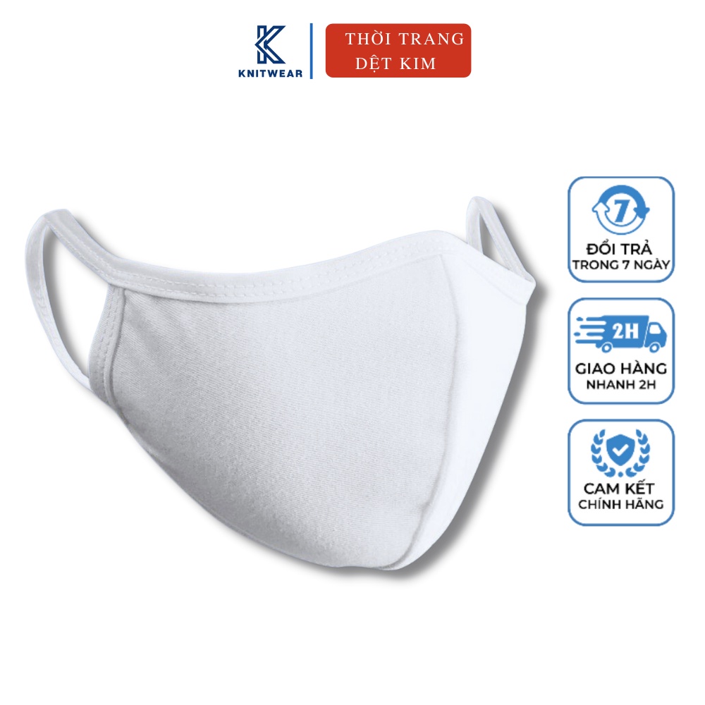 Khẩu trang vải 100% cotton HANOSIMEX chính hãng, chống bụi, kháng khuẩn, thoáng mát