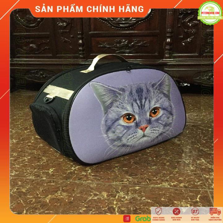 Túi vận chuyển chó mèo gấp gọn ️ FREESHIP️ túi du lịch,In hình 3D,size S vừa với chó &lt; 6KG và Mèo &lt; 10kg | PetZoneHCM