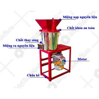 Máy băm nghiền thùng inox đa năng takyo tk22