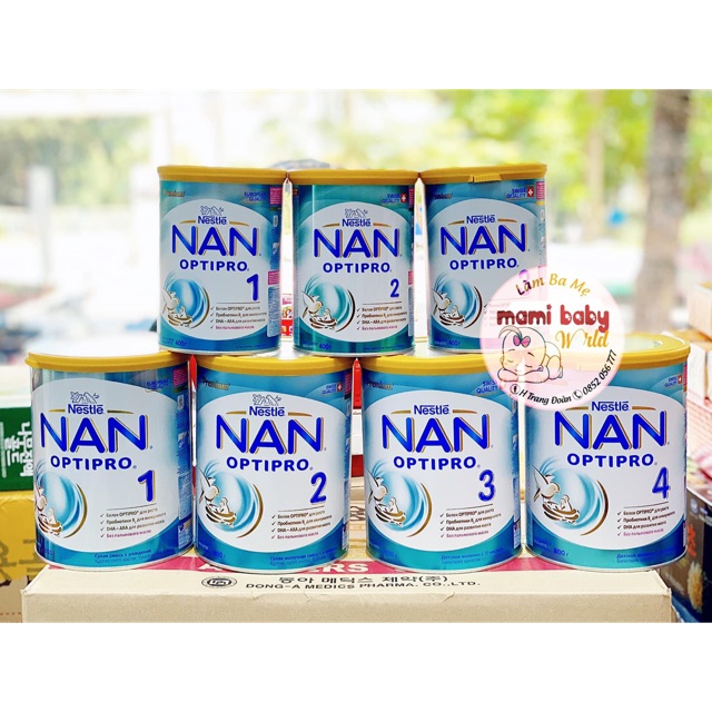 Sữa Nan Nga số 1,2,3,3 400g, 800g