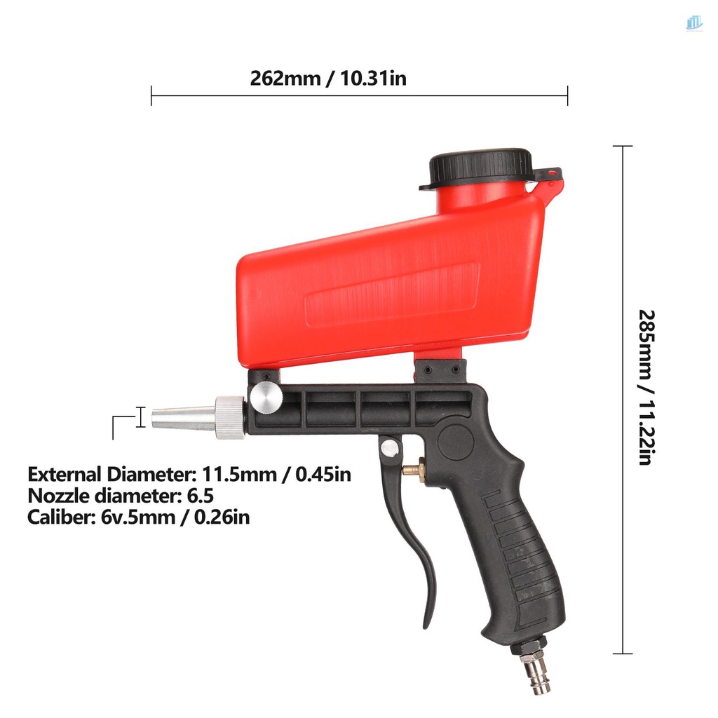 Máy Phun Cát Mini s2mwvn Mini 90psi Chống Rỉ Sét Dễ Điều Chỉnh DIY