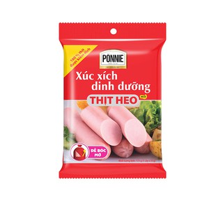 Xúc xích dinh dưỡng thịt heo Ponnie gói 175g (Gói)