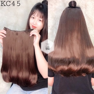 [ Cao Cấp ] Tóc giả - Tóc Kẹp cúp 50cm siêu dày 200g - KC45