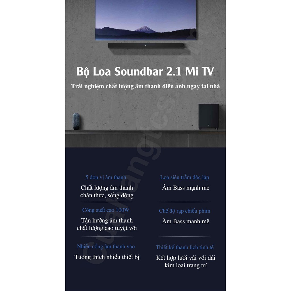 Dàn Loa soundbar xiaomi 2.1 Mi TV Speaker Theater Edition MDZ-35-DA