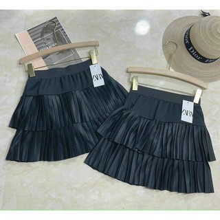 chân Váy 2 tầng xếp ly nhỏ
