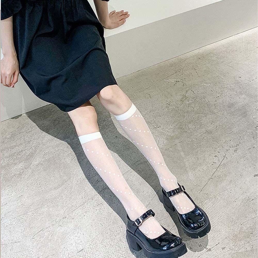 IVORY Vớ Dài Co Giãn Phong Cách Lolita Ngọt Ngào Cho Nữ