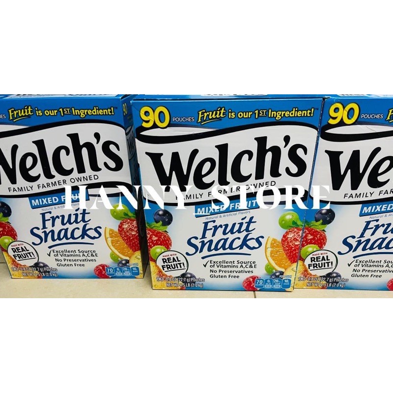 Kẹo dẻo trái cây Welch’s (22.7gr) (hsd 27.07.2021)