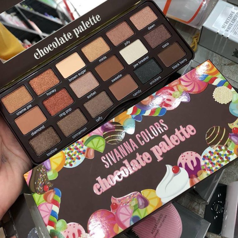 Bảng phấn mắt 18 ô SIVANA Color Chocolate Palette