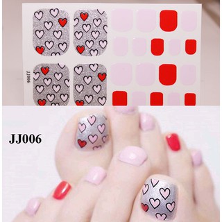 Miếng dán móng chân - Nail Wraps (22 miếng dán khô)