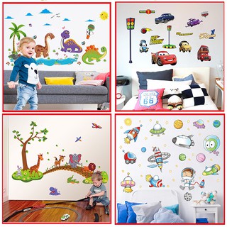 Decal dán tường cho bé trai - decal trang trí phòng bé yêu đẹp dễ thương có keo sẵn DecalHCM