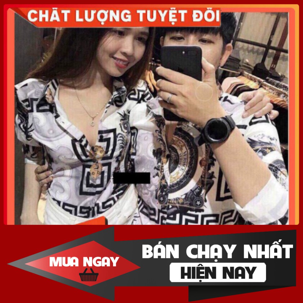 GIÁ SỐC HOT 2021 BST Áo Sơ Mi ADOKA STORE Đôi Couple Họa Tiết Versace Chuyên Cặp Đôi Couple -Mẫu D17 Adoka VIP