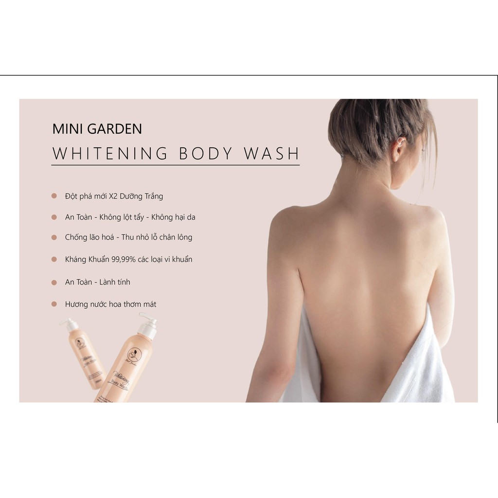 SỮA TẮM MEN BIA MINI GARDEN - MINI GARDEN WHITENING BODY WASH | BigBuy360 - bigbuy360.vn