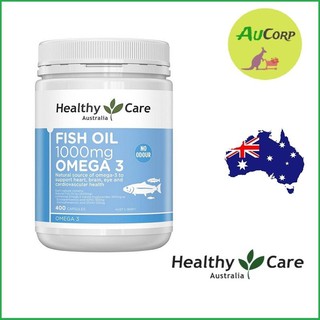 Dầu cá Fish Oil 1000mg Omega 3 Healthy Care - ÚC - 400 viên