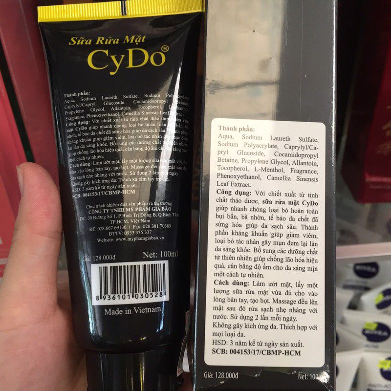 Sữa Rửa Mặt CYDO Luxury Trắng Da Dưỡng Ẩm Ngừa Nám Ngừa Mụn