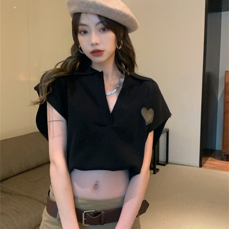 Áo Thun SáT NáCh Cổ Chữ V ThờI Trang Cho Nữ