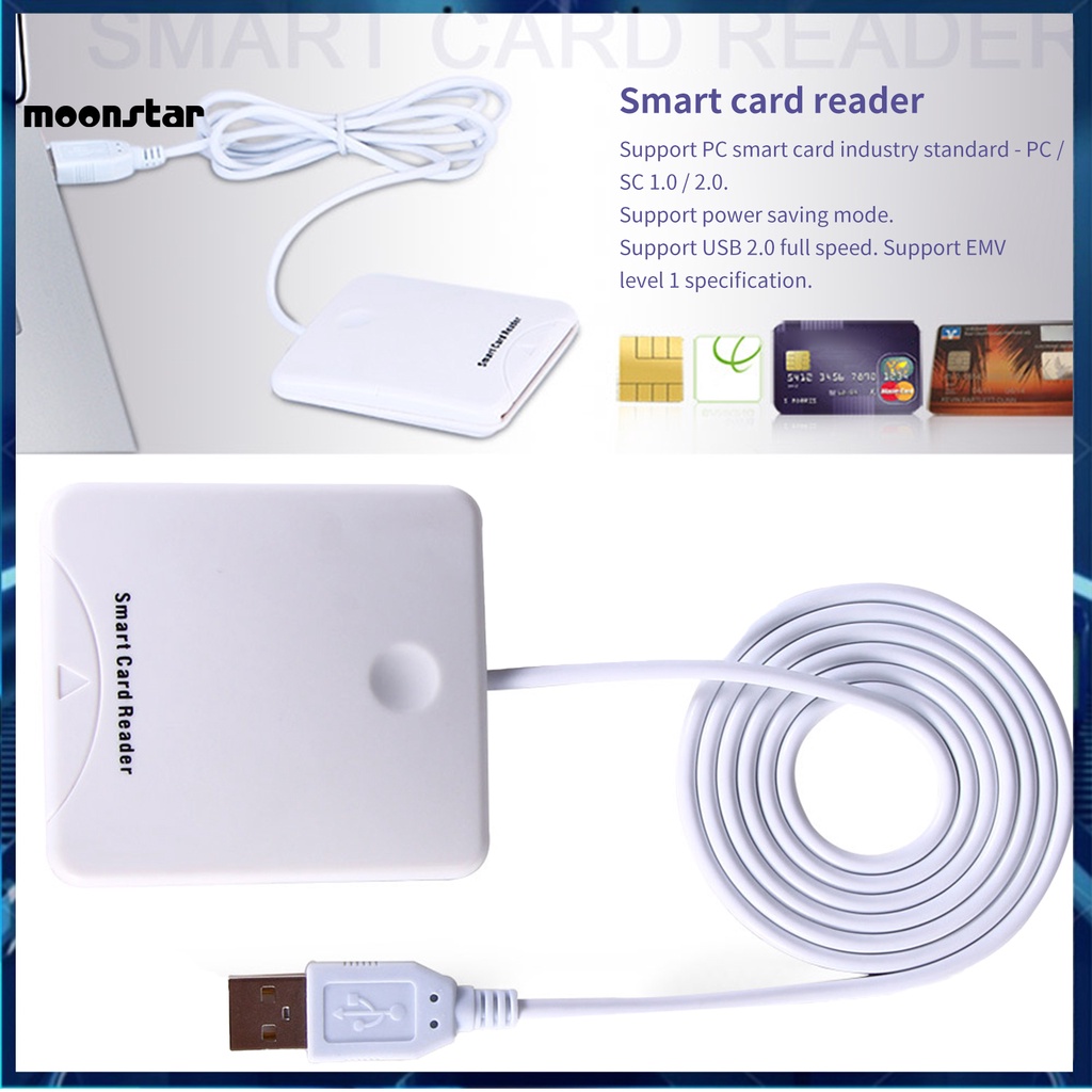 Đầu đọc thẻ ngân hàng/thẻ ngân hàng IC SIM ATM USB 2.0 siêu nhẹ