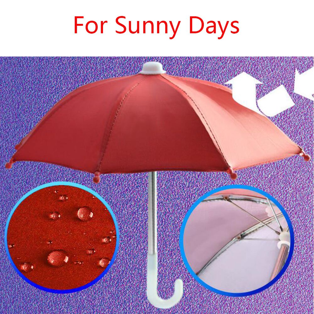 Giá Đỡ Điện Thoại Mini Chống Thấm Nước Gắn Dù Che Nắng Cho Xe Đạp / Xe Máy