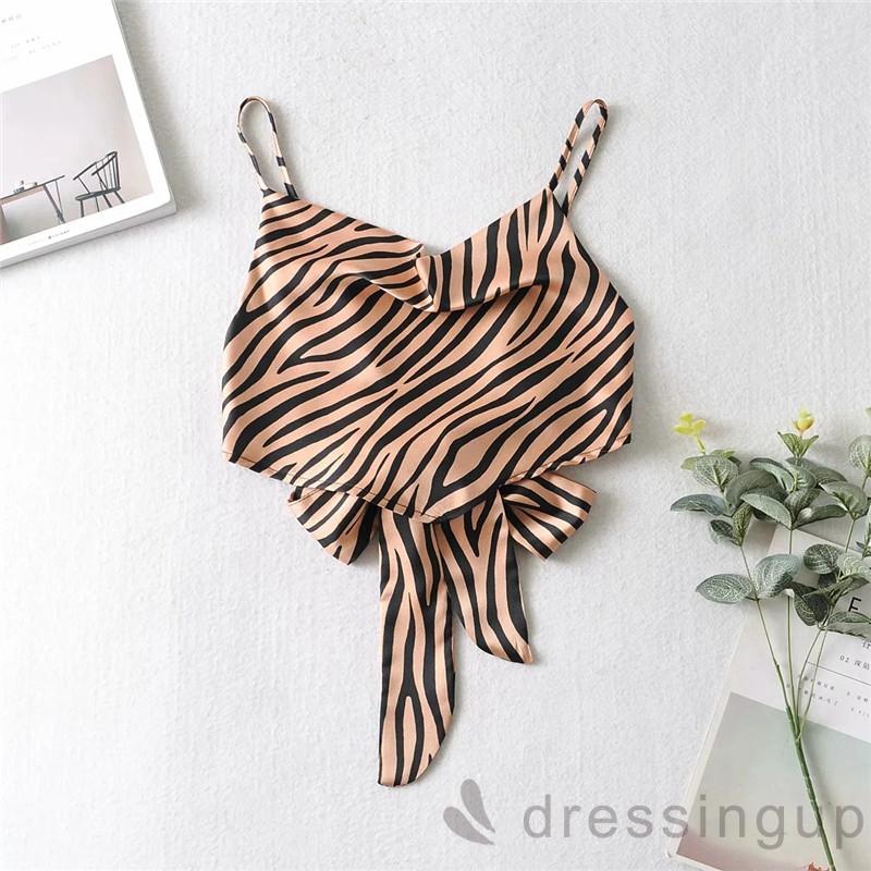 Áo Lửng Không Tay Họa Tiết Ngựa Vằn Thời Trang Cho Nữ | BigBuy360 - bigbuy360.vn