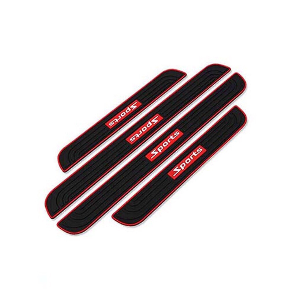 [FREESHIP] Bộ 4 miếng nẹp cửa cao su xe hơi, miếng dán chống xước ô tô, ốp bậc cửa ô tô - mẫu chữ Sport