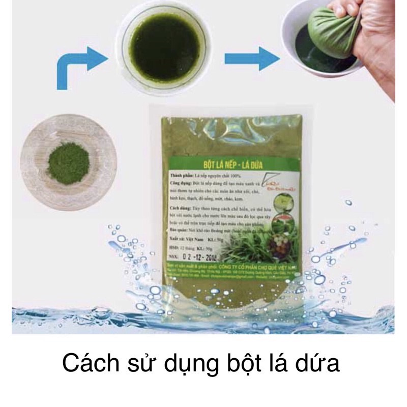 Bột lá nếp ( bột lá dứa) - gói 50g
