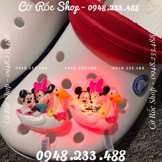 Nút trang trí dép jibbitz-sticker-charm đèn tuyệt đẹp(E5-E8). Shop ship từ 10 sản phẩm trở lên