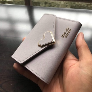 VÍ DA NỮ MINI KHẮC TÊN KHOÁ TIM