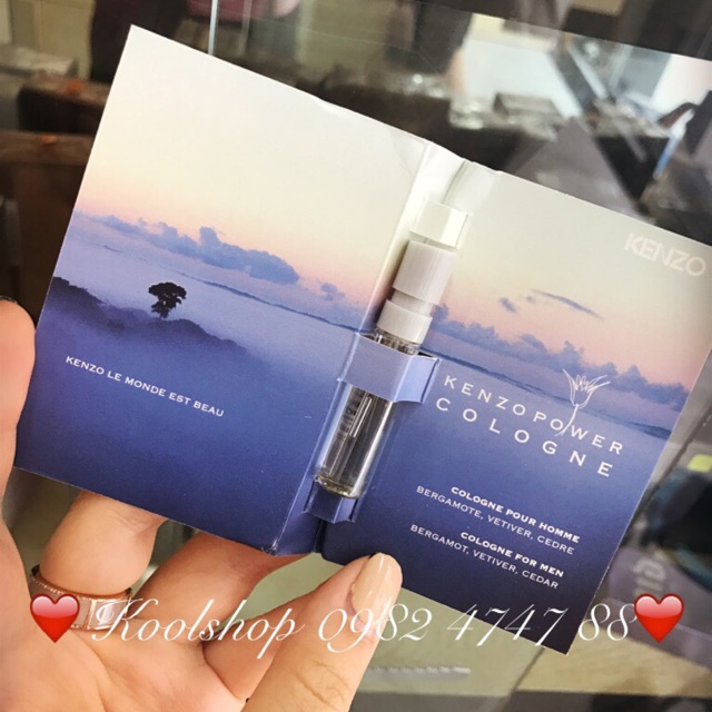 Vial 1.5ml nước hoa nam Kenzopower Cologne