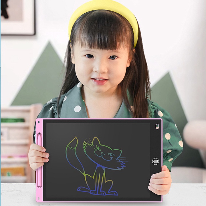 Bảng tập vẽ điện tử - Bảng viết thông minh LCD tự xóa 8.5 inch tập ve, viết thúc đẩy tư duy sáng tạo