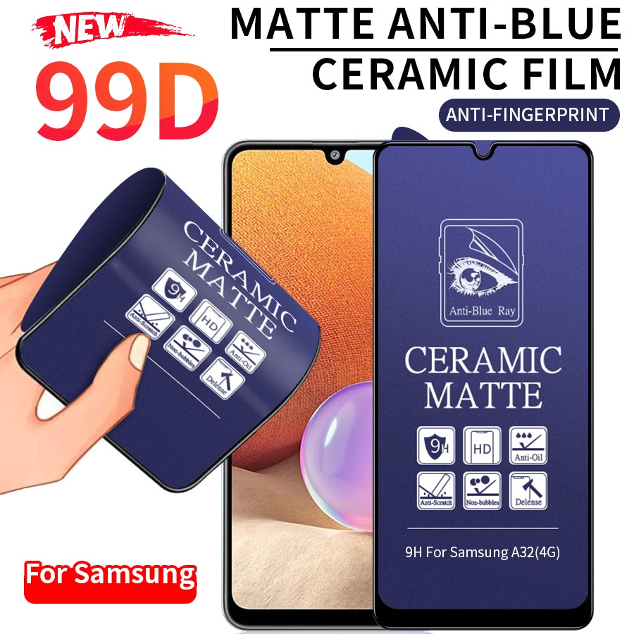 [Không bao giờ vỡ] kính cường lực Nhám Full Màn Chống Tia Sáng Xanh Cho Chống Vân Tay dẻo Cho Samsung Galaxy A14 A24 A34 A54 A04 A10 A20 A30 A50 A10S A20S A30S A50S A70S A11 A31 A51 A71 A12 A22 A32 A42 A52 A72 A02S A03S A21S A52S A13 A23 A33 A53 A73