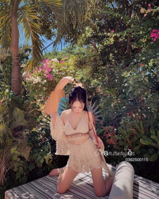 Sét bikini len gồm áo và quần inbox mẫu | BigBuy360 - bigbuy360.vn