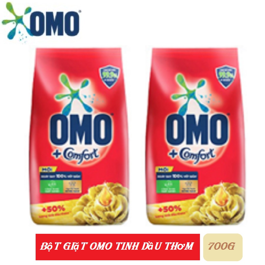 Túi Bột giặt Omo Comfort Tinh Dầu Thơm 700gr