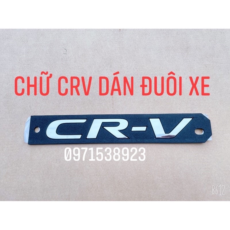 Logo chữ CR-V VTEC TURBO dán đuôi xe CRV