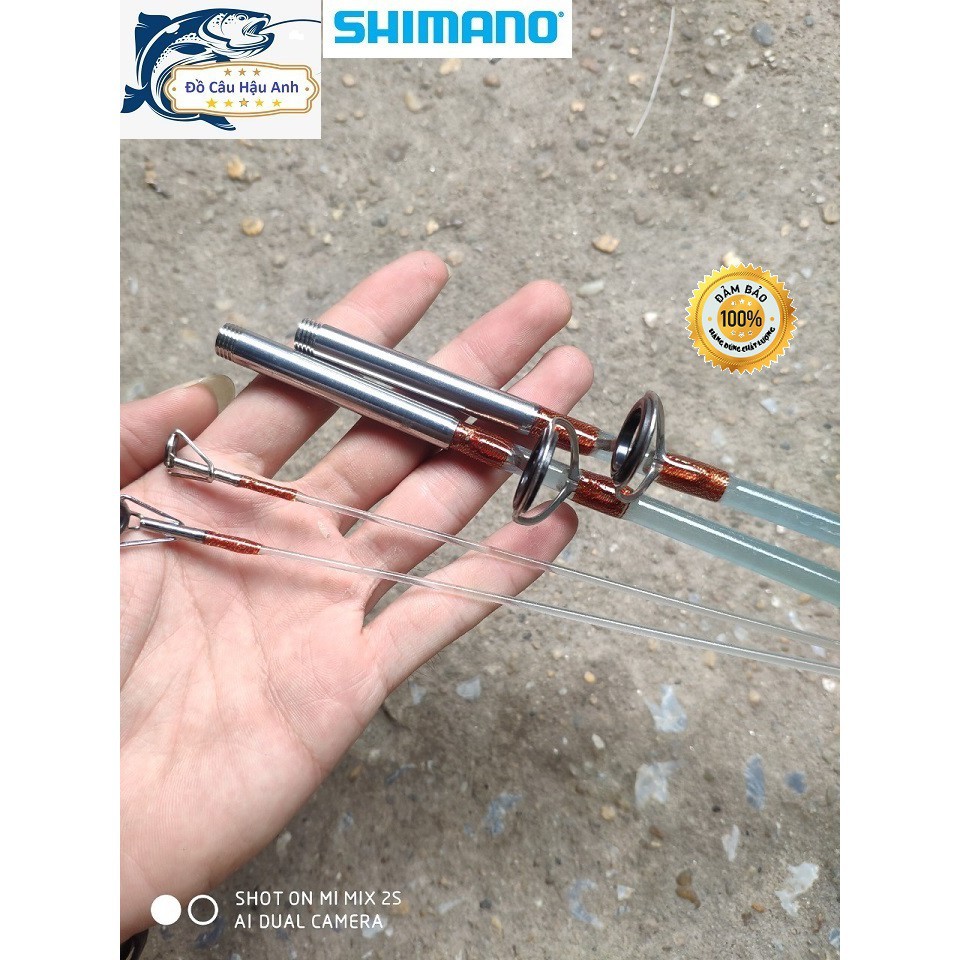 Cần câu cá Shimano 2 khúc đặc trong suốt tải cá 10kg hàng hót 22