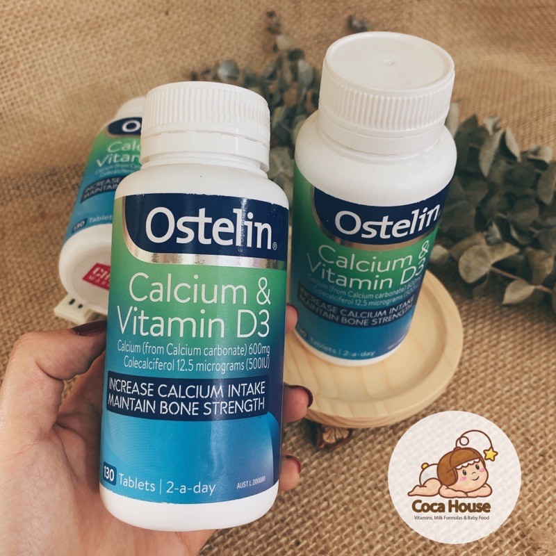 OSTELIN CALCIUM & VITAMIN D3 130 VIÊN✅đủ bill và tem, hàng chính hãng✅ hỗ trợ phát triển chiều cao