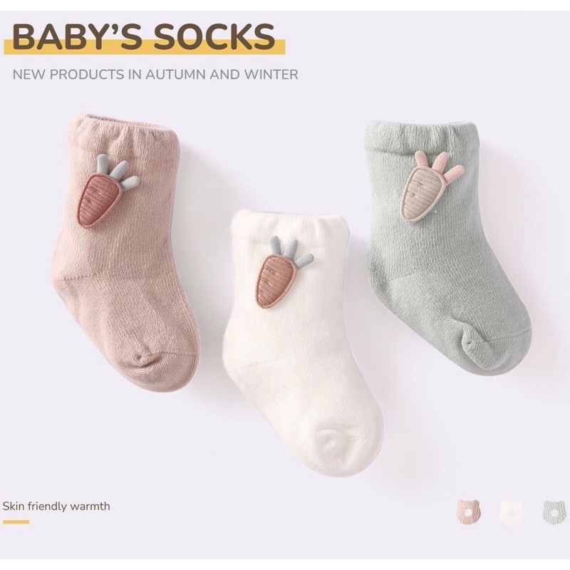 Baby’s Socks - Set 3 đôi tất cho bé 1109