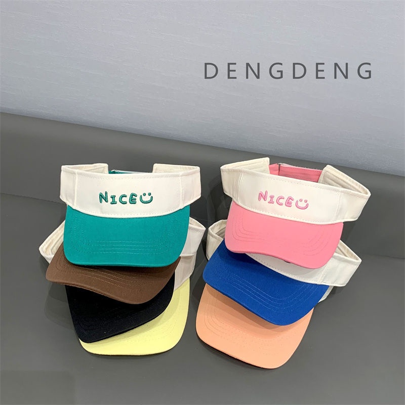 Nón Chống Nắng Hở Chóp Phối Màu Sắc Thời Trang Mùa Hè Xinh Xắn Cho Bé